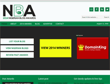Tablet Screenshot of nigerianblogawards.com